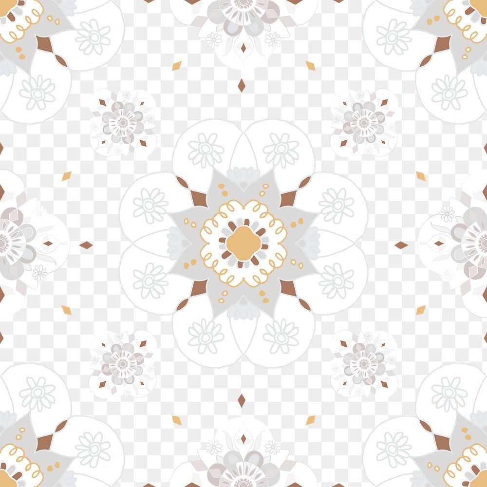 Mandala oriental pattern png transparent background