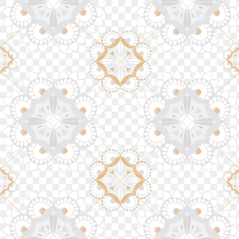 Mandala oriental pattern png transparent background