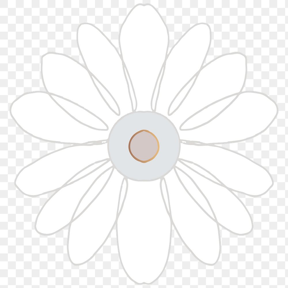 Indian Mandala pattern flower symbol png sticker hand drawn