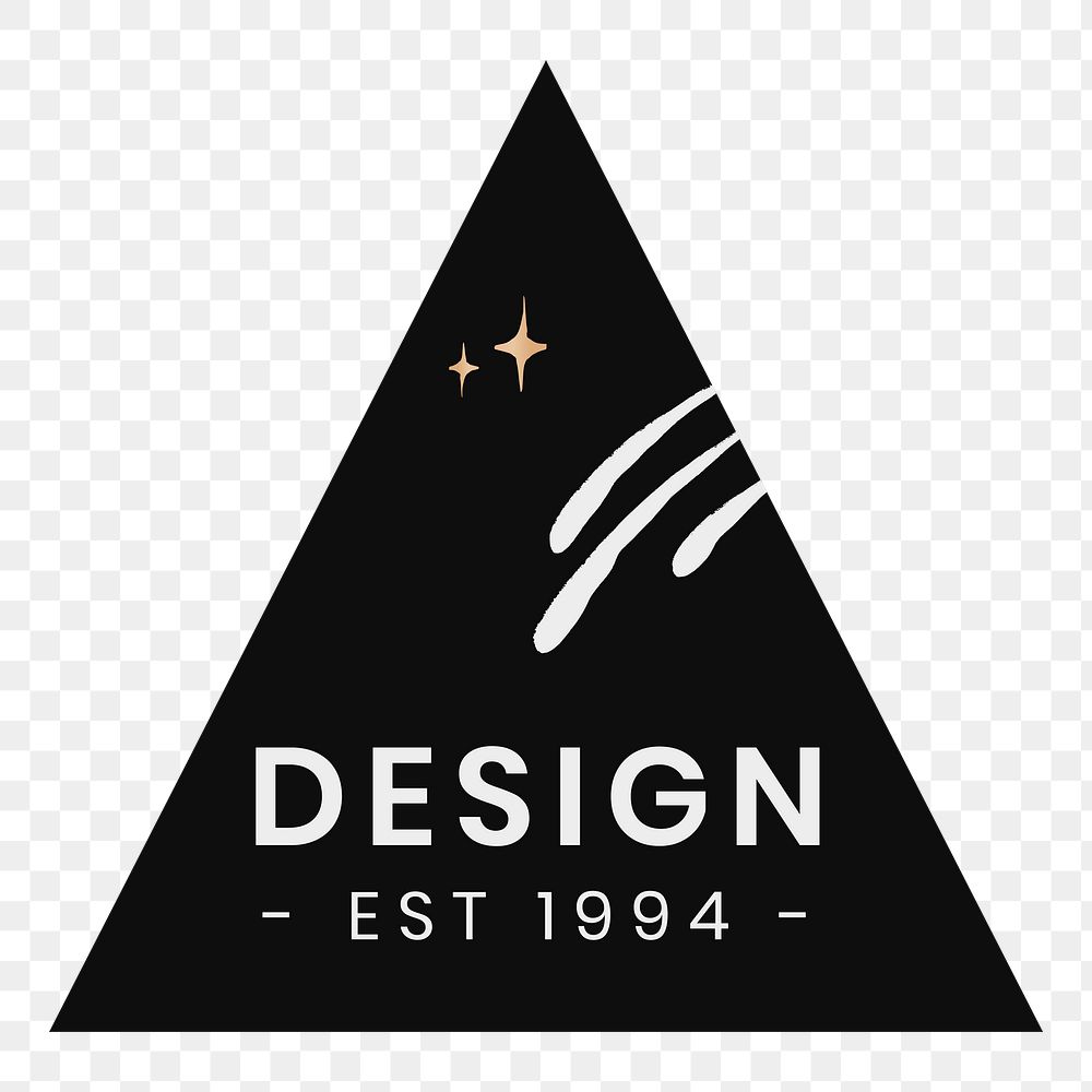 Png design est 1994 triangle black space logo