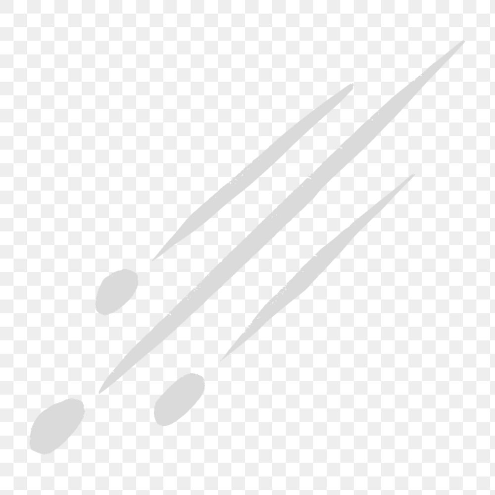 Silver png meteor shower galactic doodle sticker