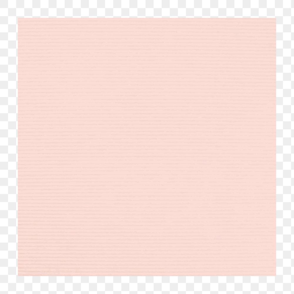 Pastel pink square notepad png design sticker
