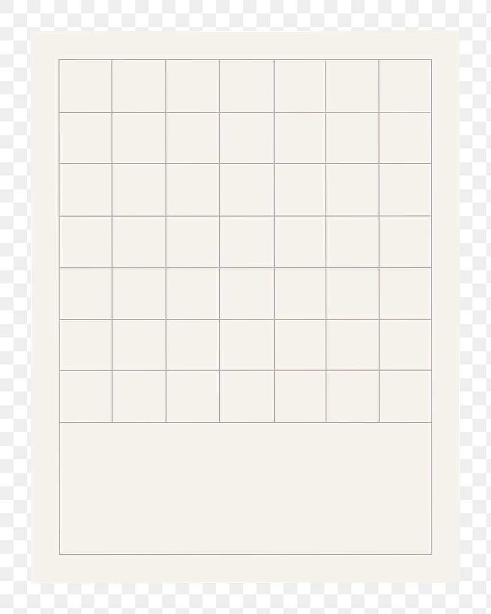 Blank white grid memo vector design sticker