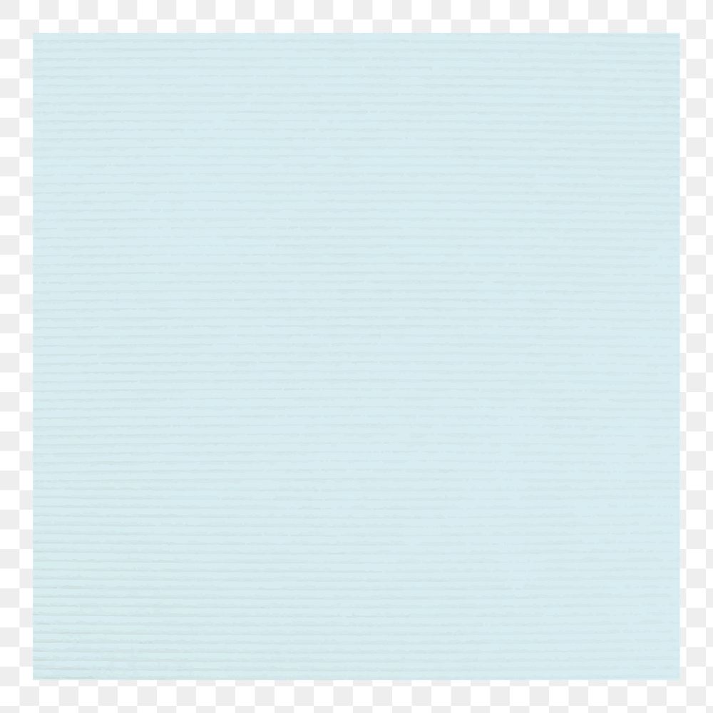 Pastel blue square notepad png design sticker