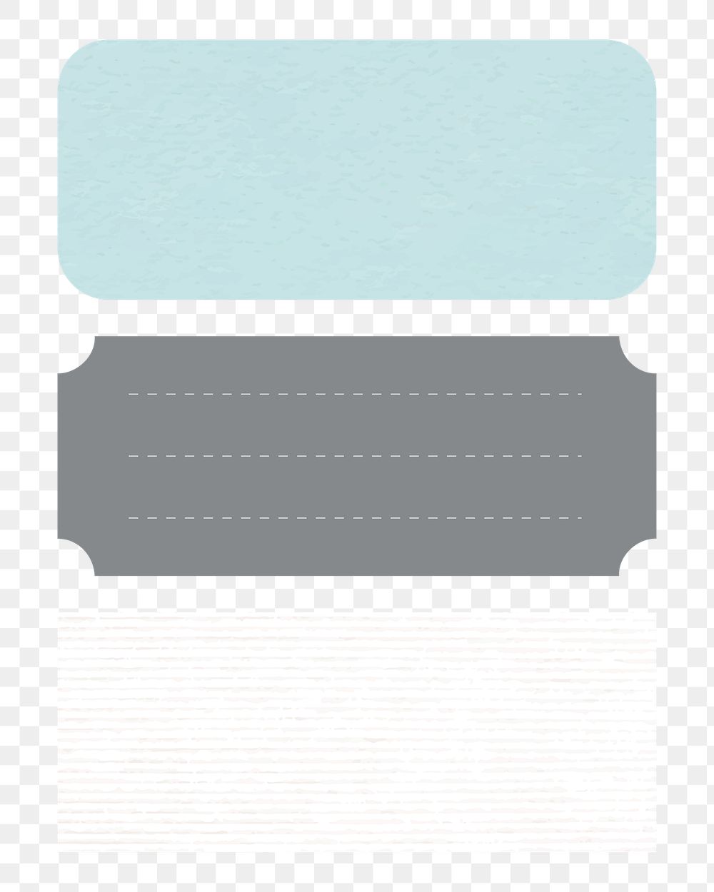 Printable sticky note png sticker set