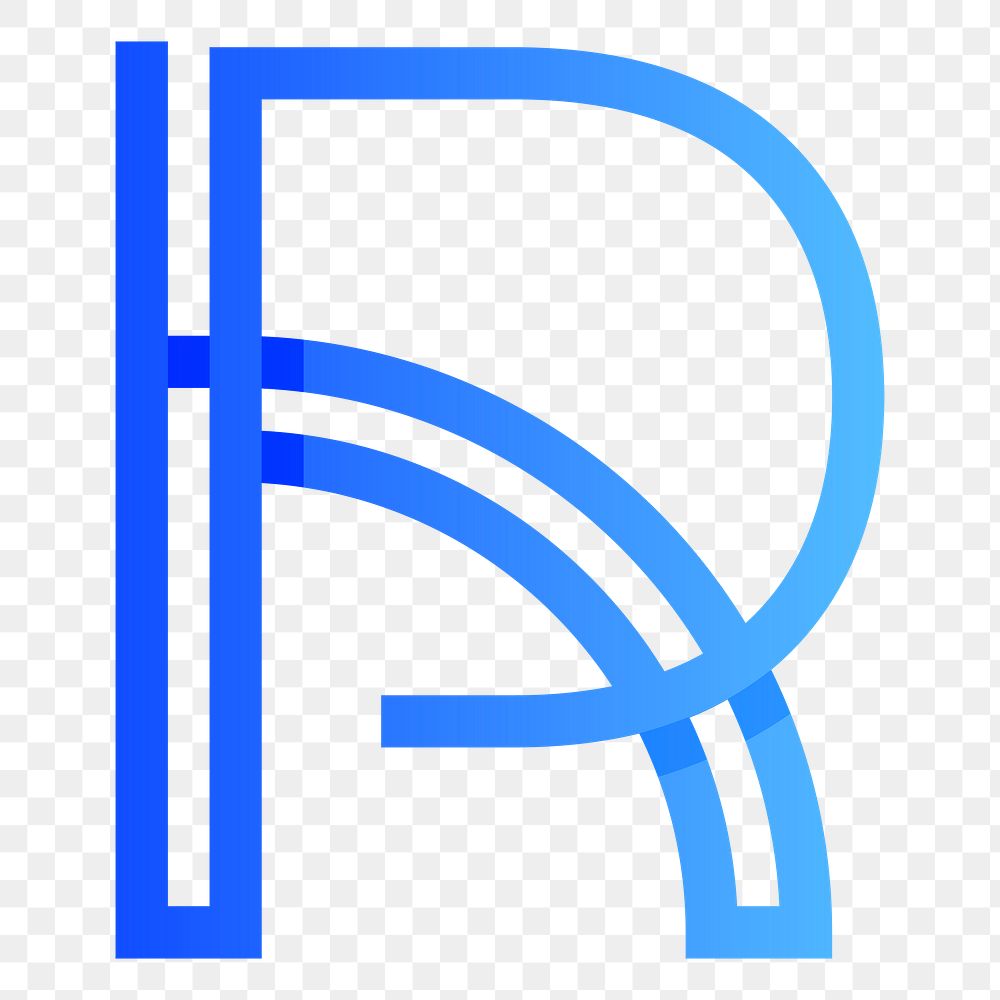 Blue business logo png gradient icon design