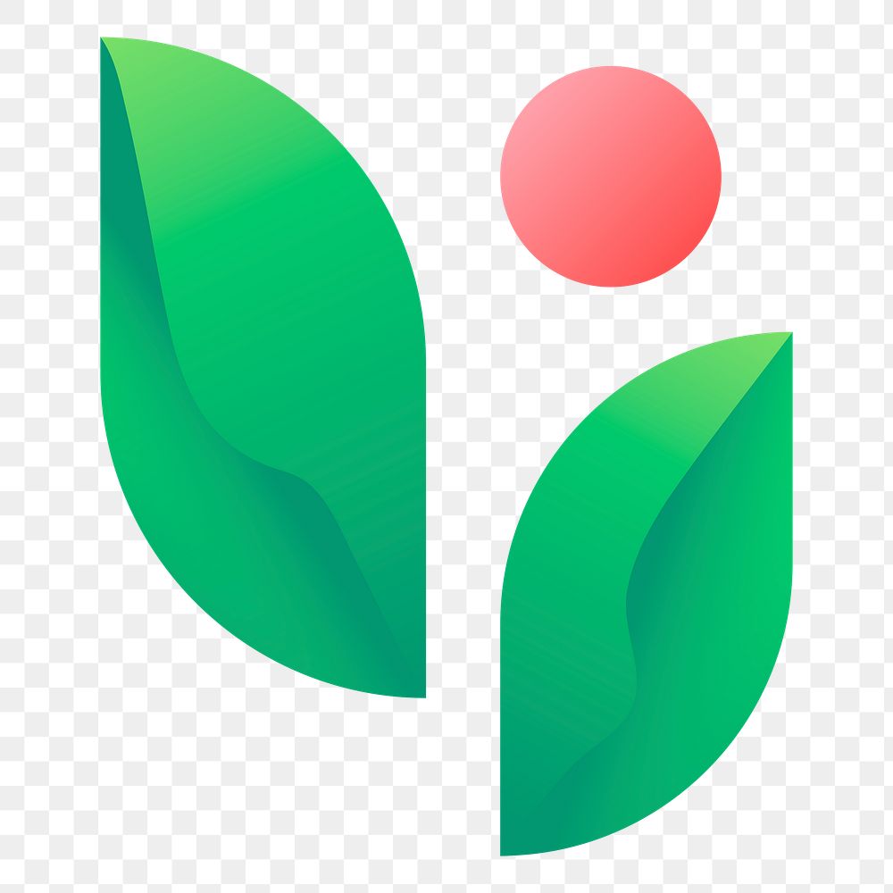 Sustainable business png logo leaf icon design