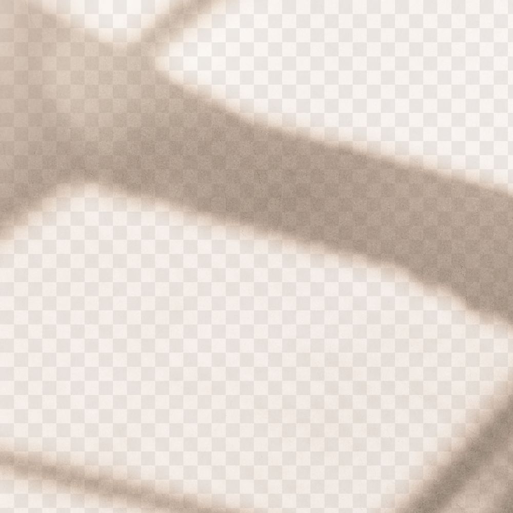Aesthetic window shadow beige png on texture transparent background