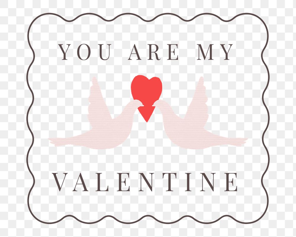 You are my Valentine png badge