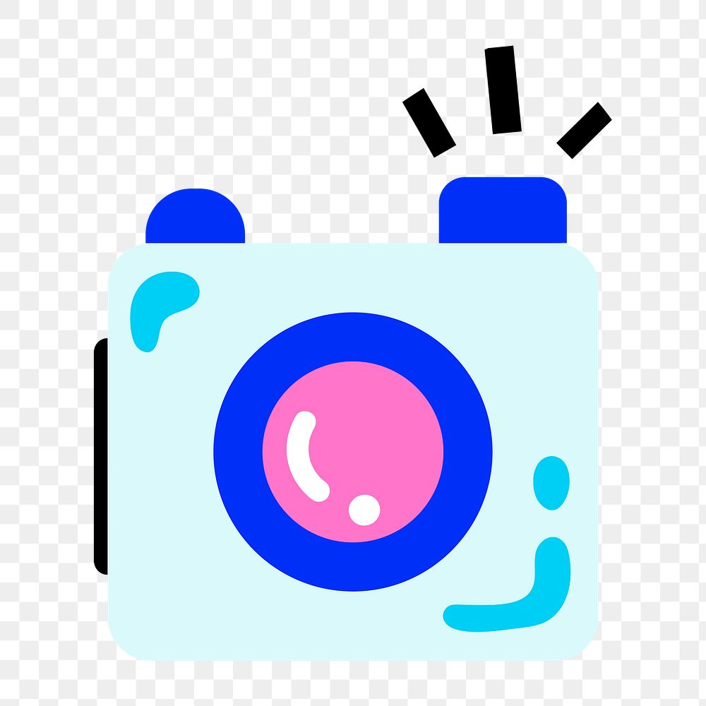 PNG cute camera icon transparent
