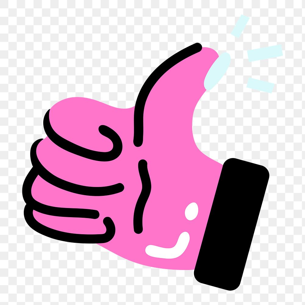 Png thumbs up icon for social media