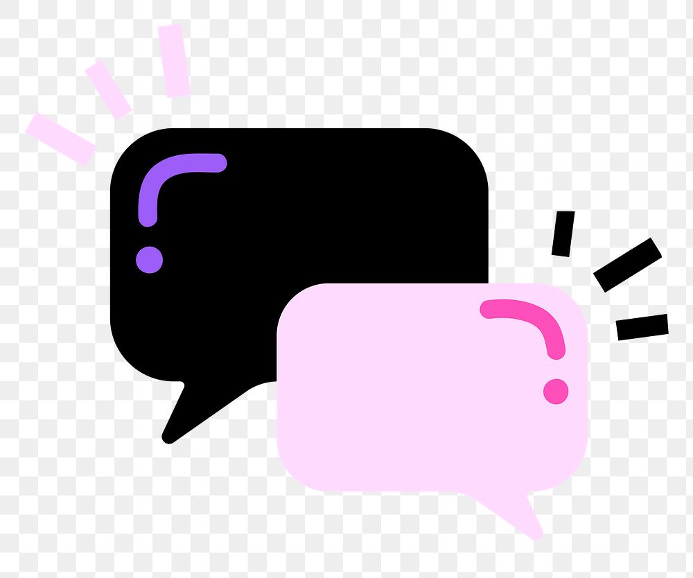 PNG message icon funky social media story sticker