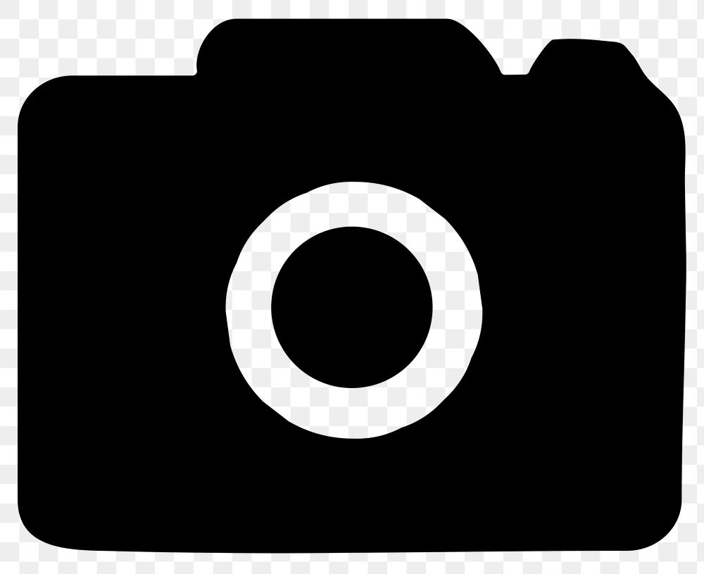 Camera png mobile app icon simple flat style