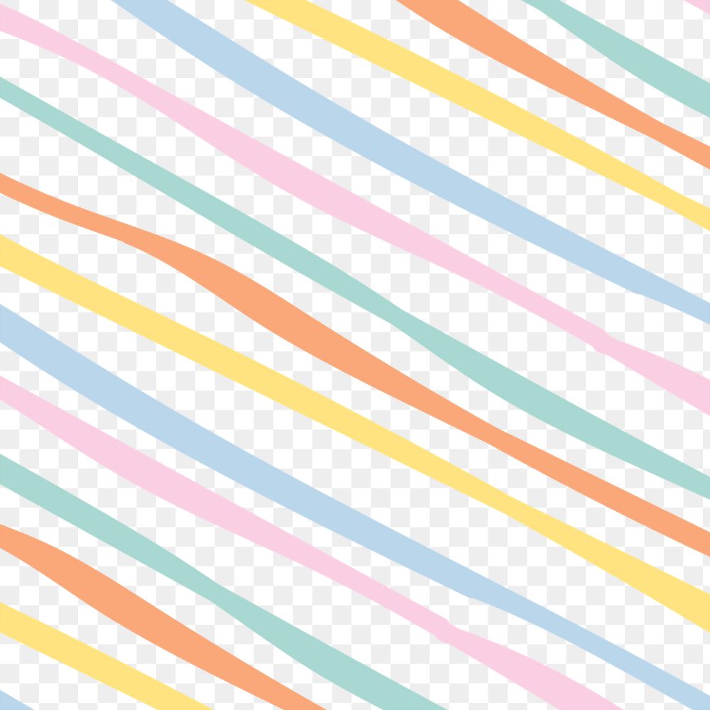 PNG pastel stripes pattern transparent background