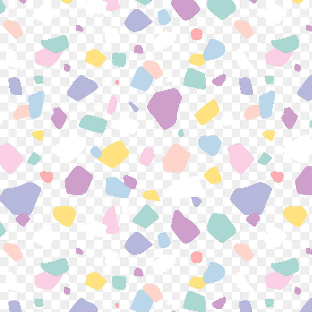 Background png with pastel terrazzo pattern