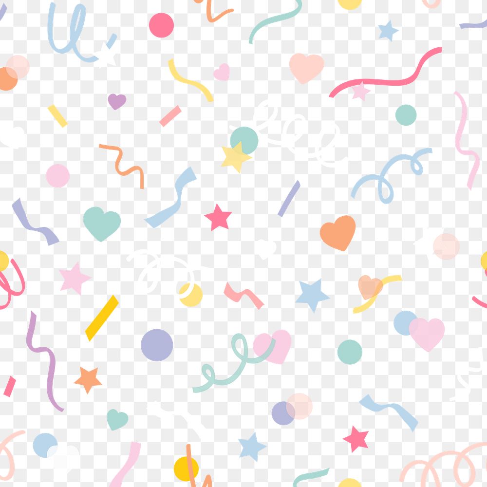 Background png cute confetti pattern | Premium PNG - rawpixel