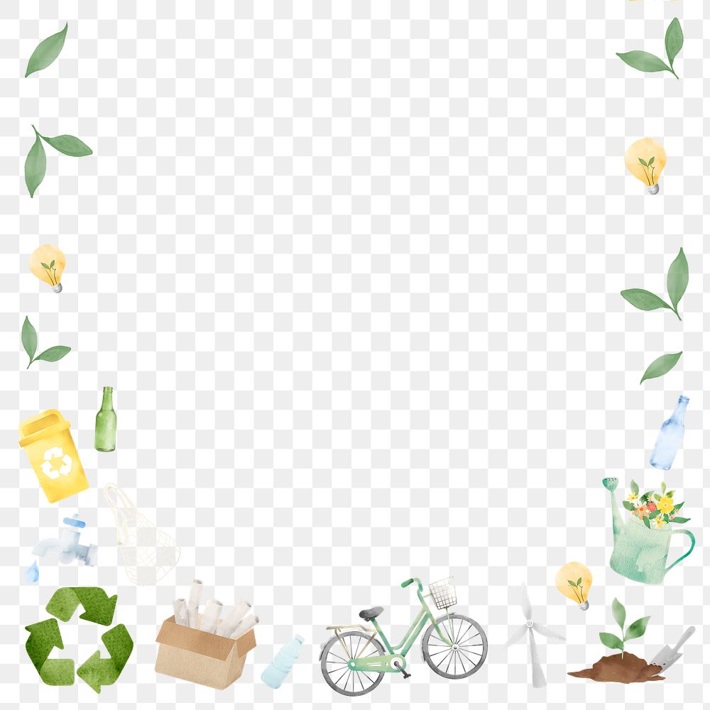 Frame png with greenery design