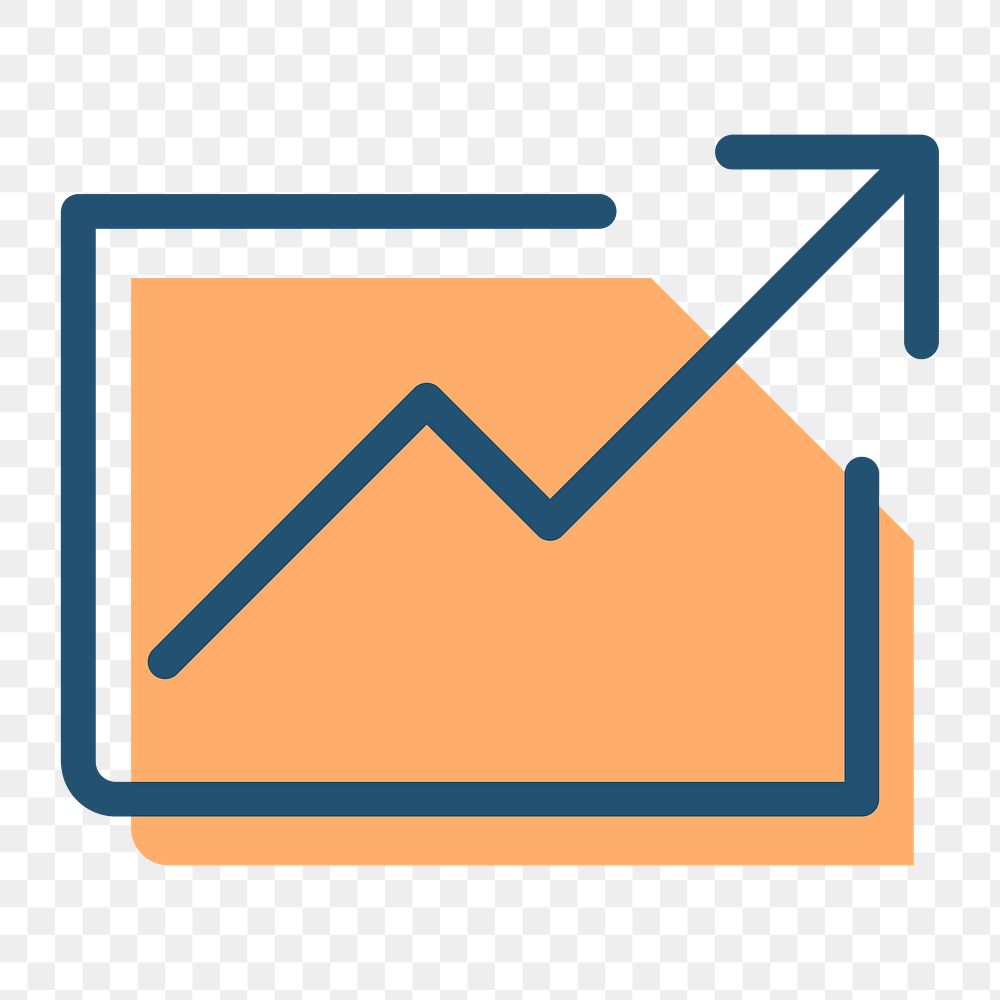 Png growth graph business icon