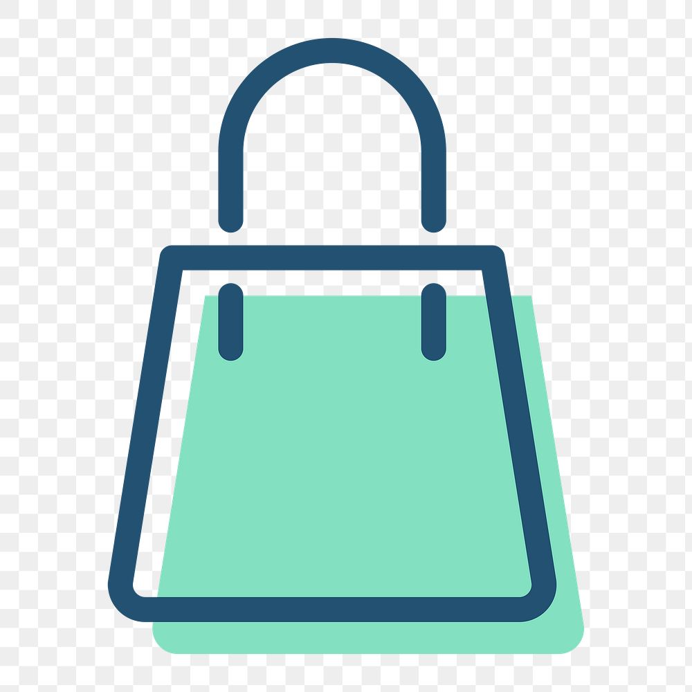 Png shopping bag outline icon