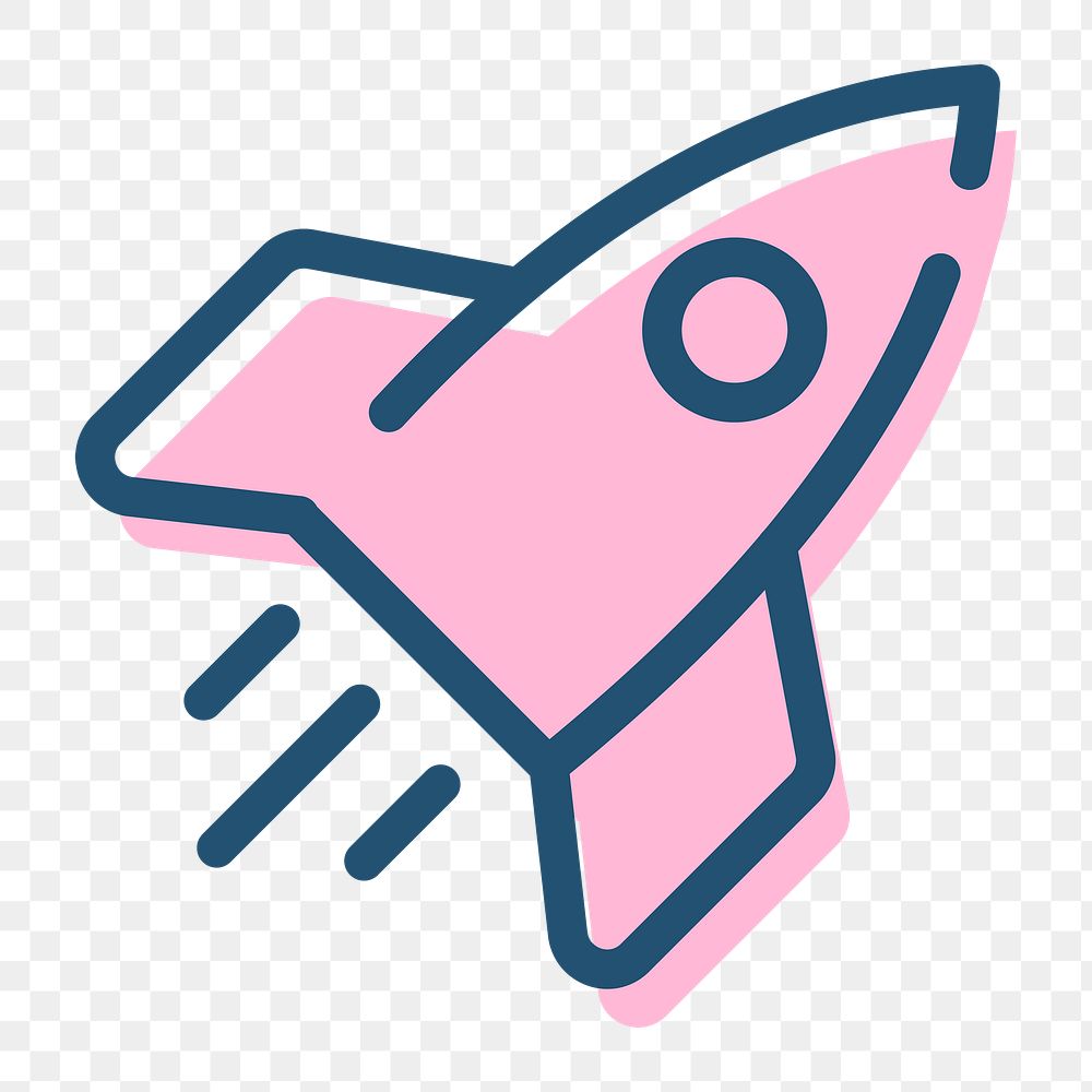 Png rocket icon startup business symbol