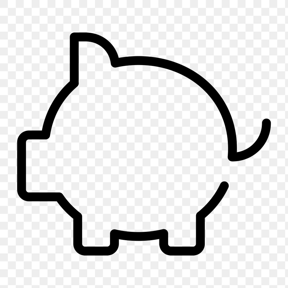 Png piggy bank icon savings symbol