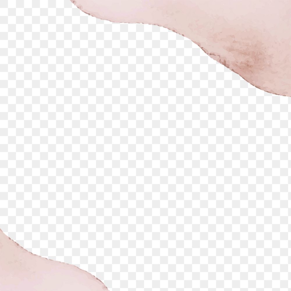Background png of pink pastel watercolor stains in pastel