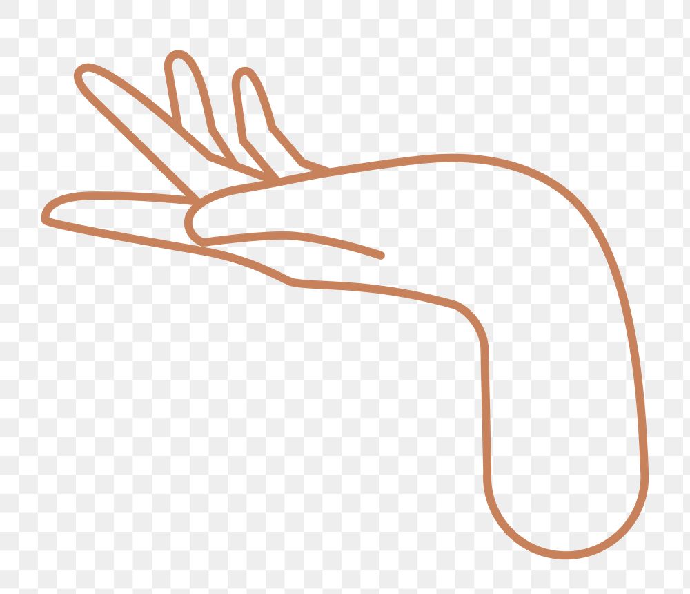 Png mystic palm hand doodle