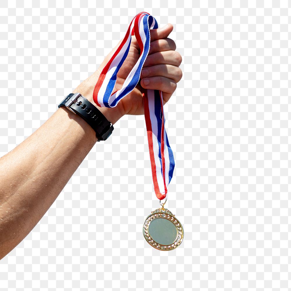 Gold medal png, sports winner