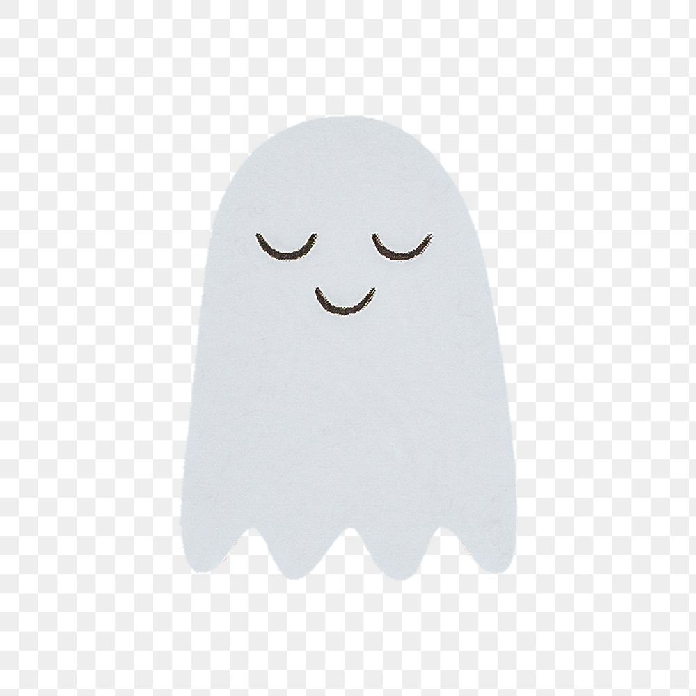 Halloween ghost sticker overlay design element 