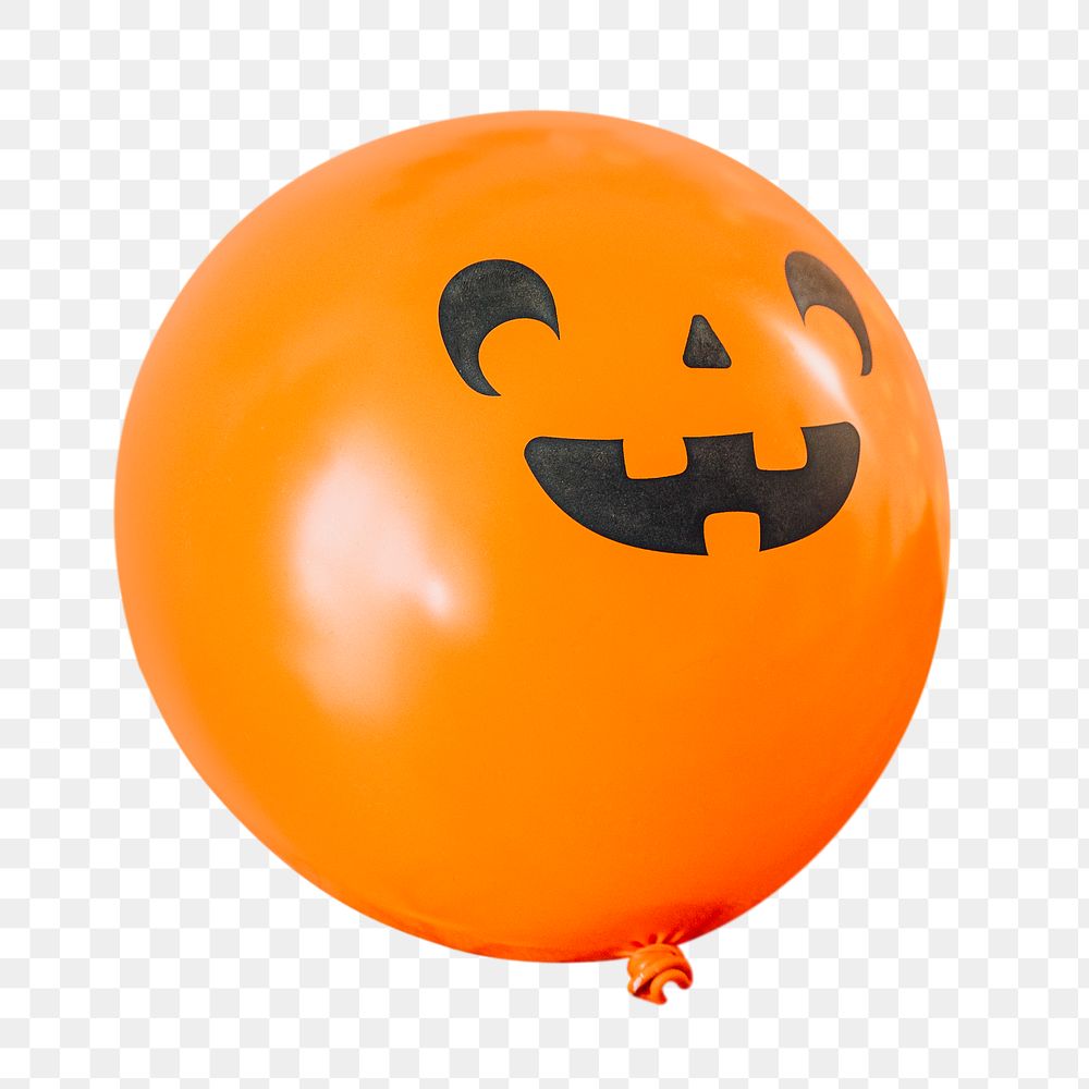 Laughing halloween balloon design element 