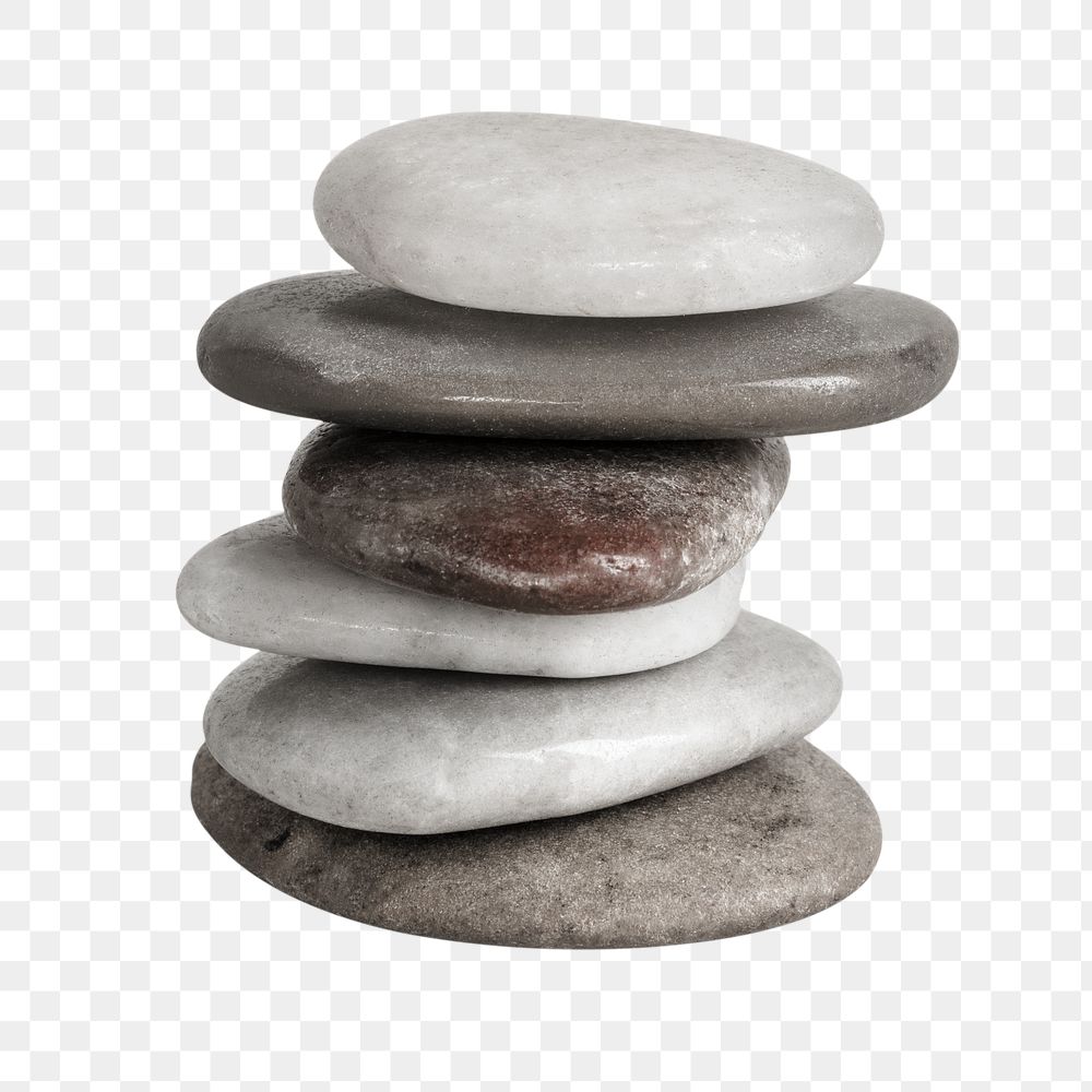 Natural stacked stone design elelment