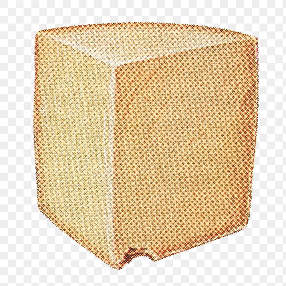 Vintage hand drawn cheddar cheese design element