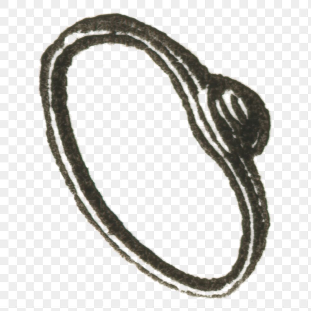 Old png ring hand drawn illustration
