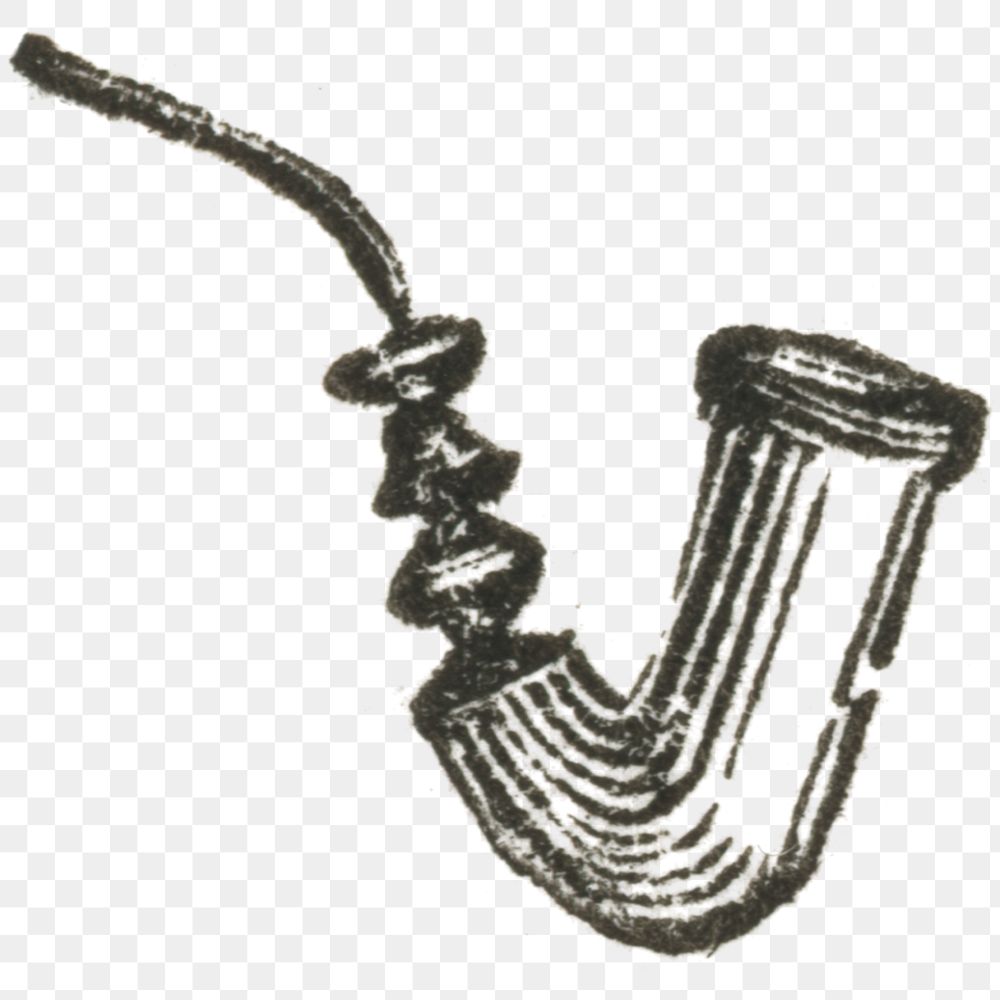 Classic png saxophone icon vintage illustration