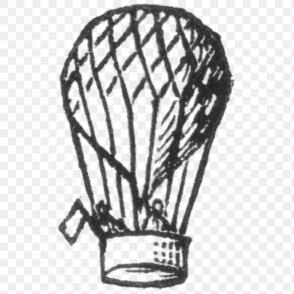 Classic png balloon icon vintage illustration