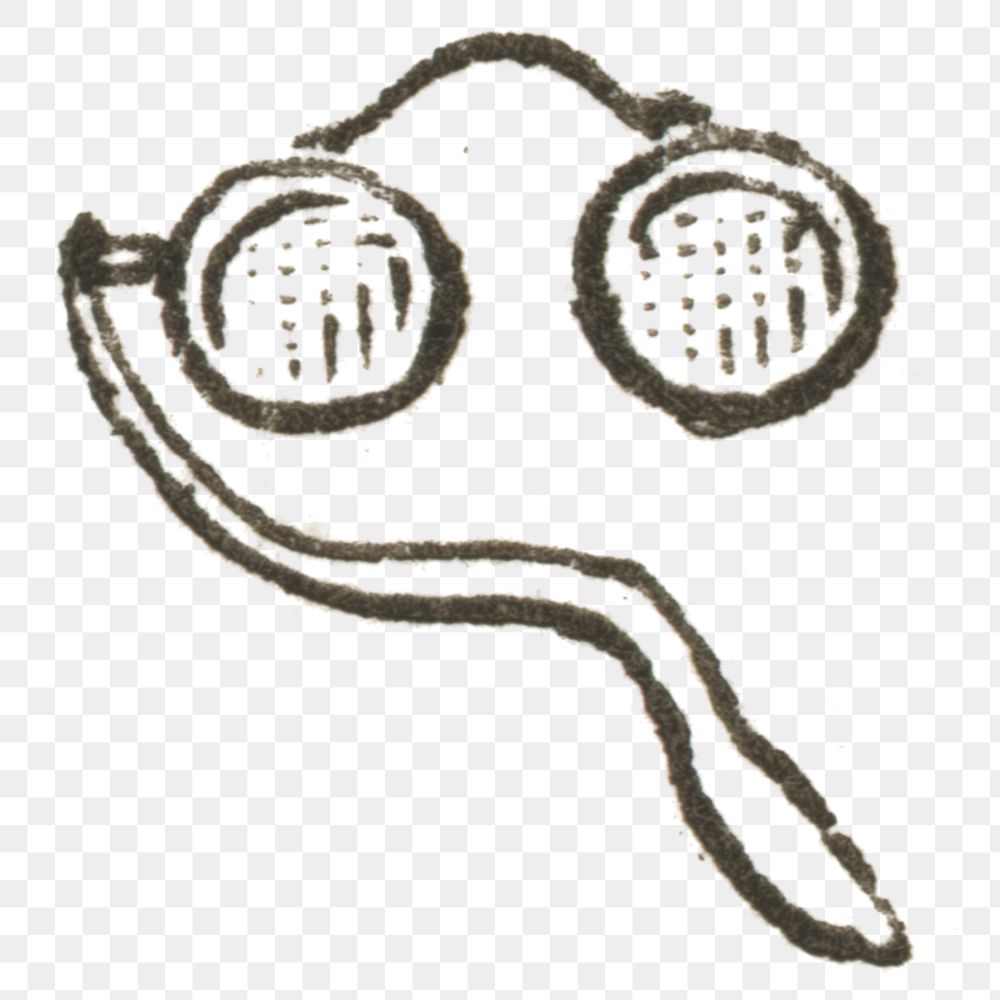 Old png spectacles hand drawn illustration