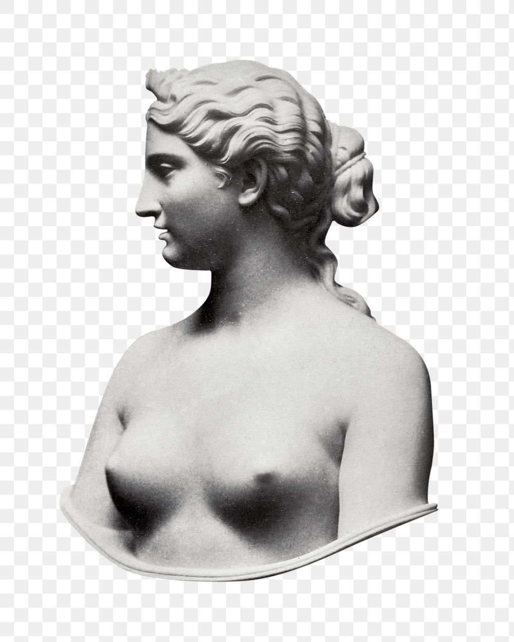 Clytie water nymph png sculpture, Greek mythology goddess