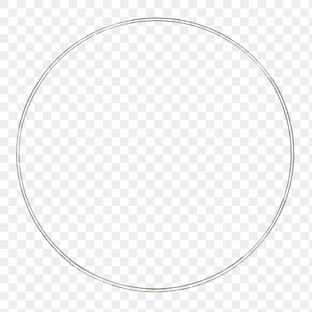 Simple round frame transparent png design element