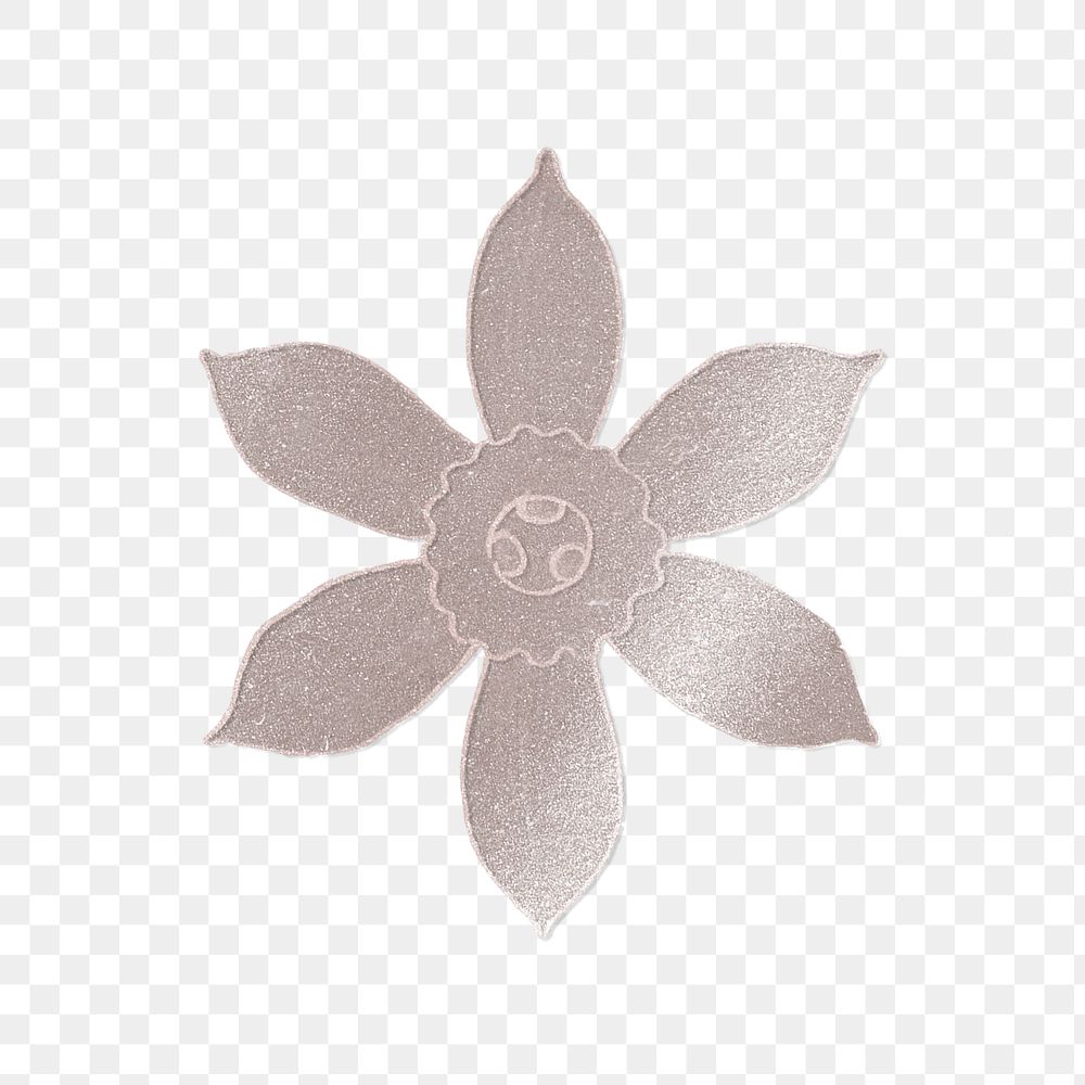 Shiny jonquil flower transparent png design element