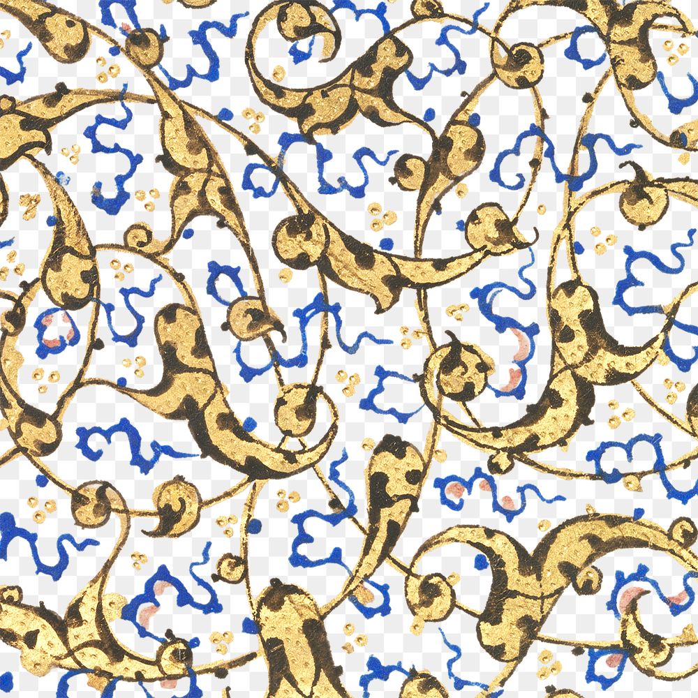 Ottoman png pattern luxury transparent background, remixed from original artwork by Sultan S&uuml;leiman the Magnificent