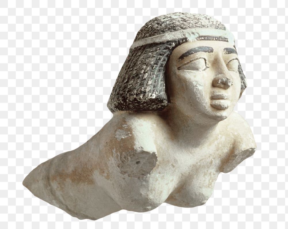 Ancient Egypt woman nude png sculpture 