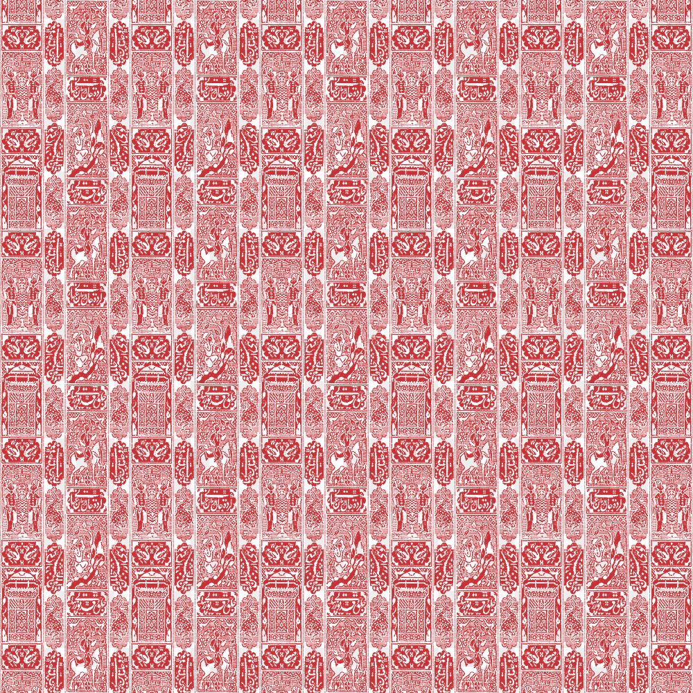 Vintage red islamic pattern transparent background, featuring public domain artworks