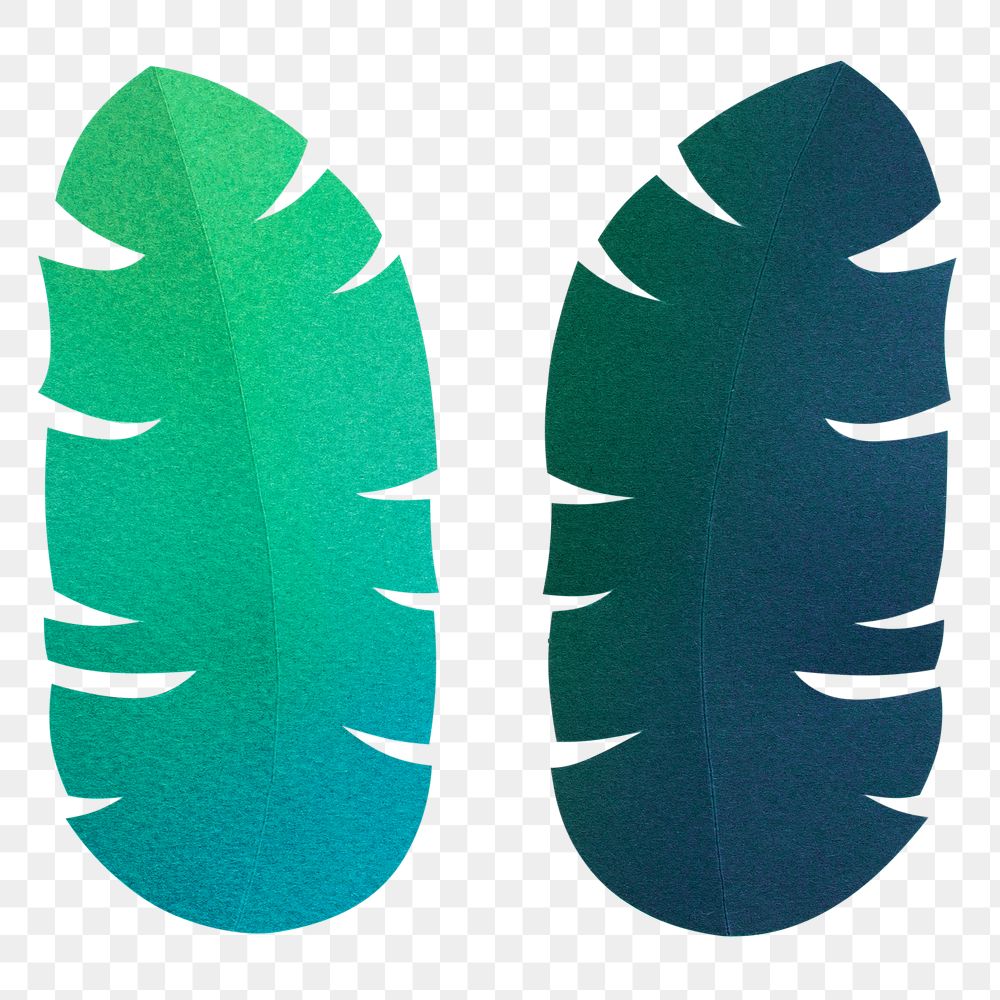 Palm leaves 3d png paper craft