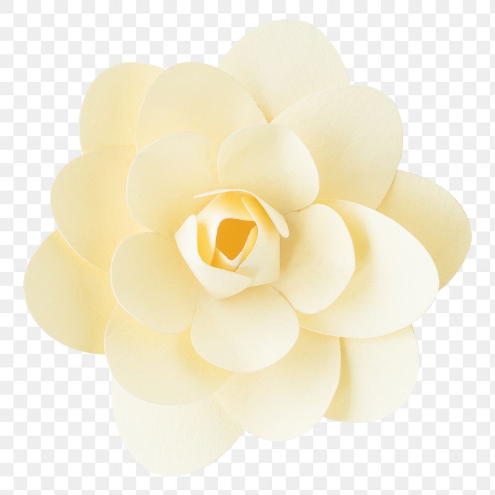 White camellia png paper craft