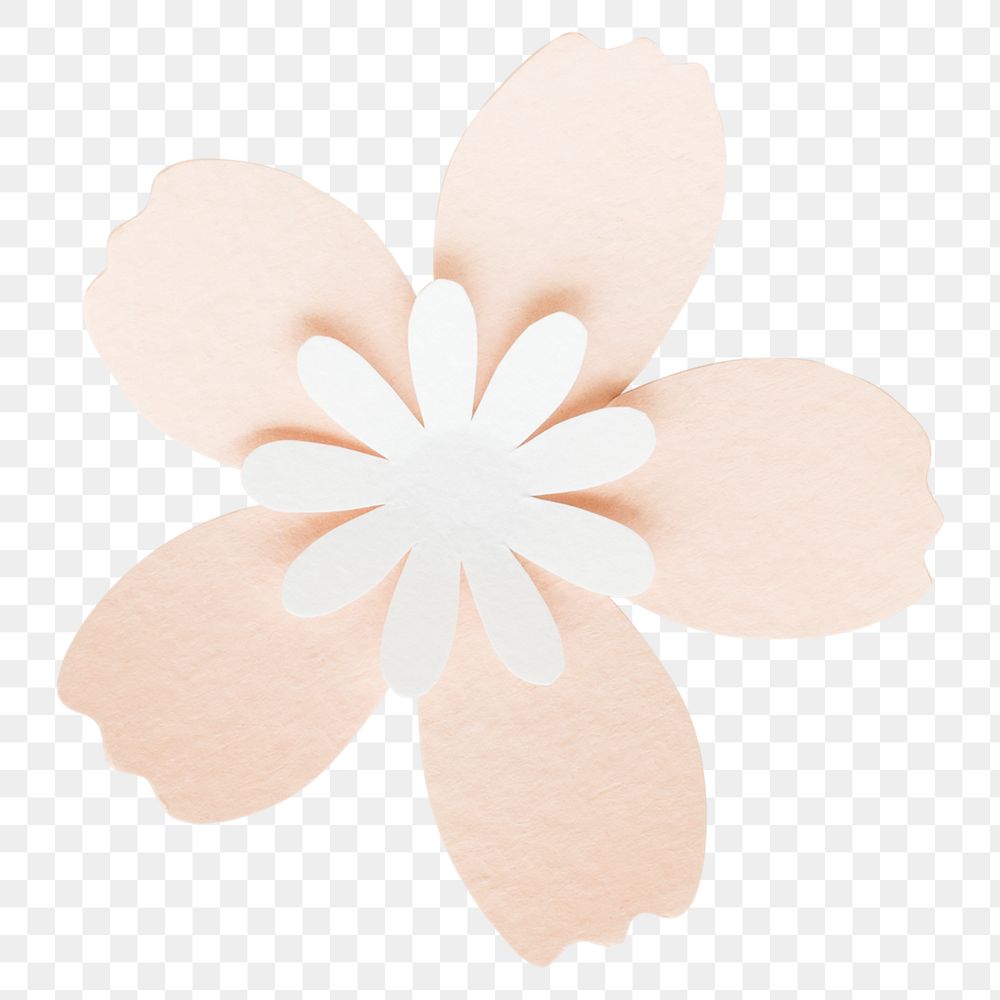 Pink flower png paper craft