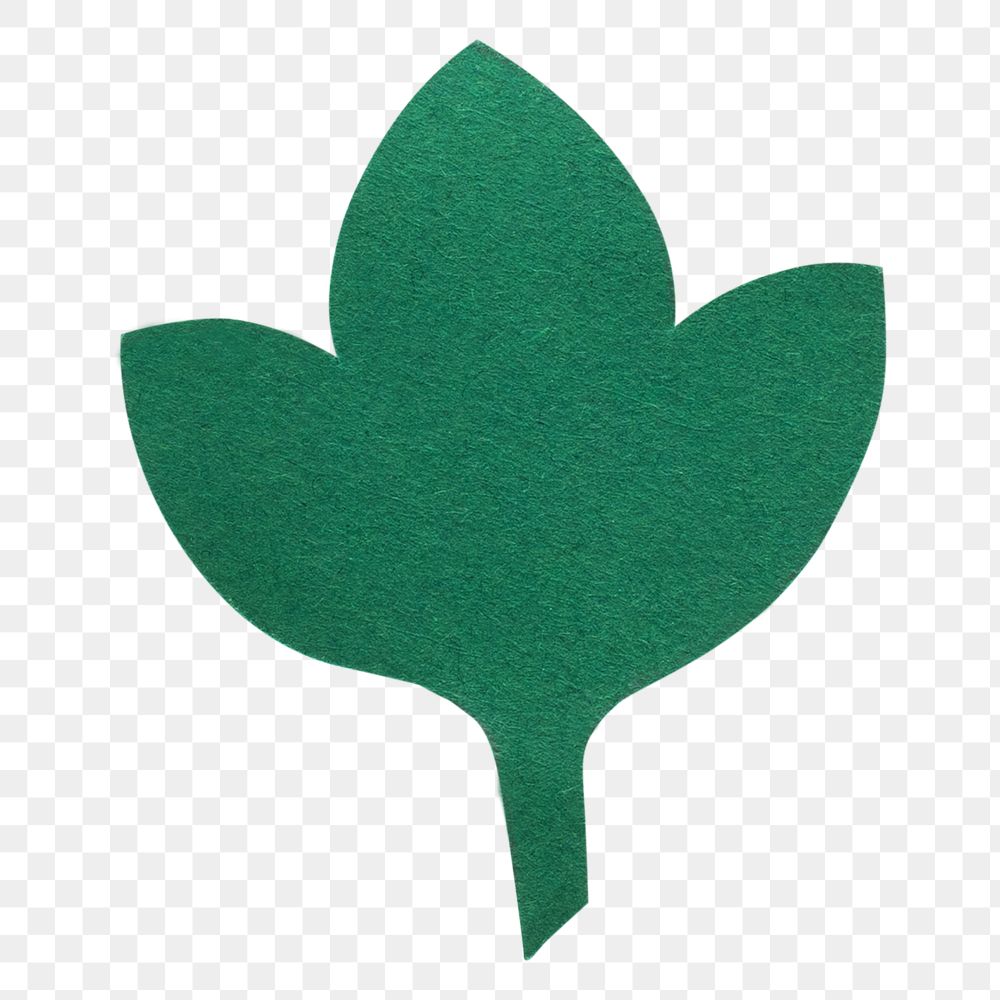 Green leaf 3d png paper craft