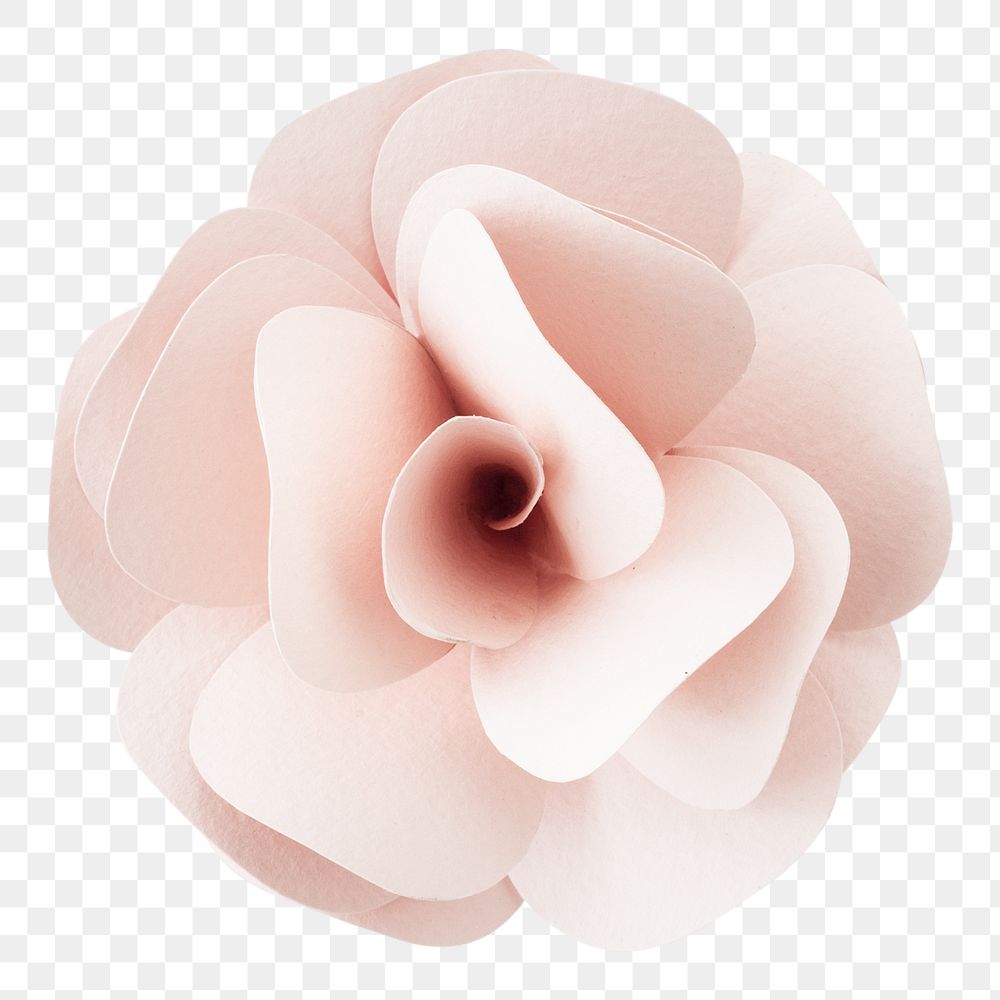 Pink rose png paper craft