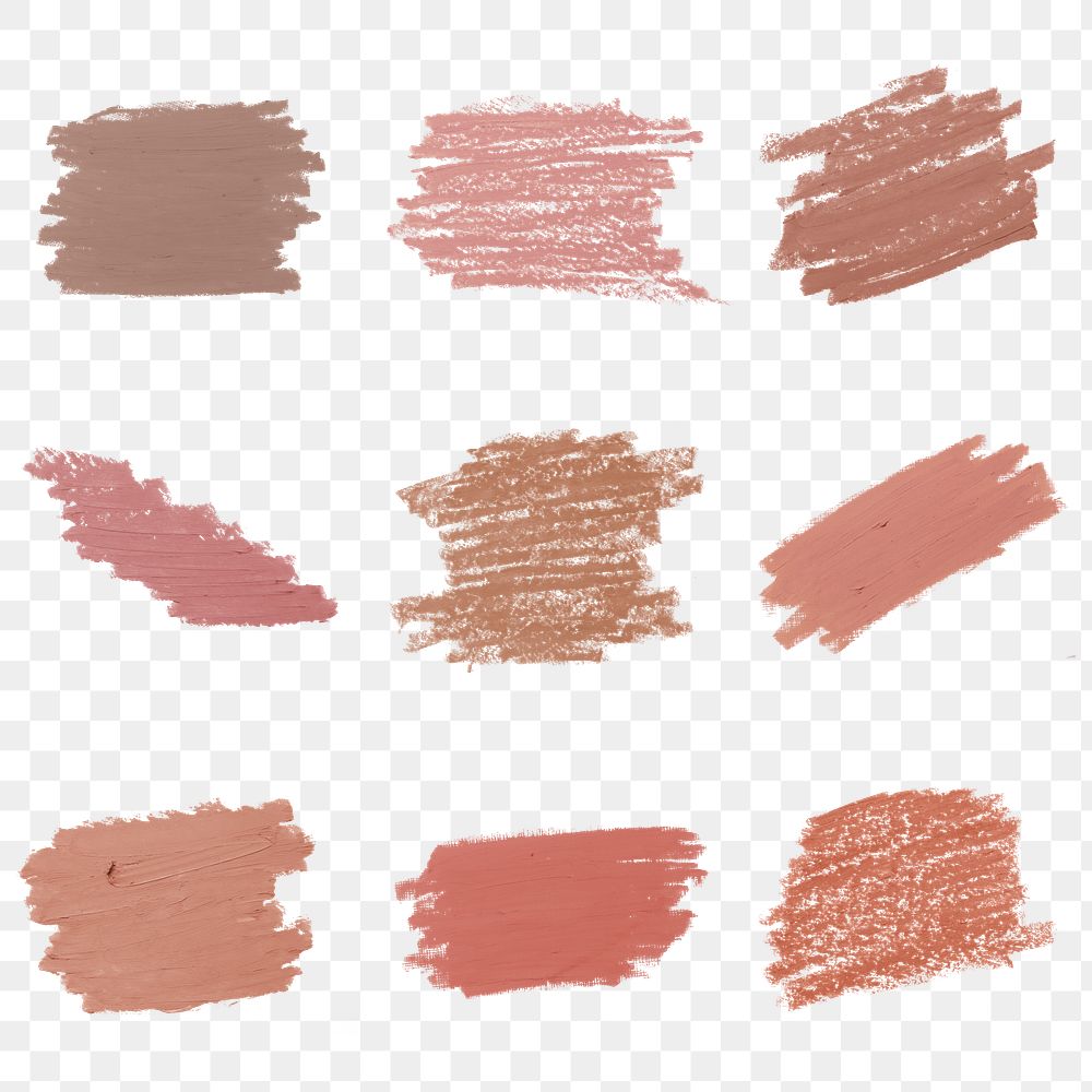 Nude pastel pink and nude shade brush strokes