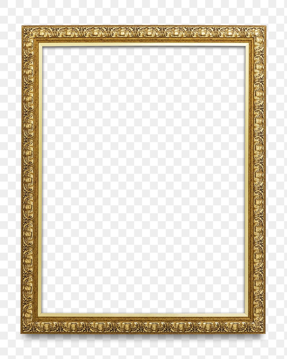 Gold picture frame transparent png | Free PNG - rawpixel