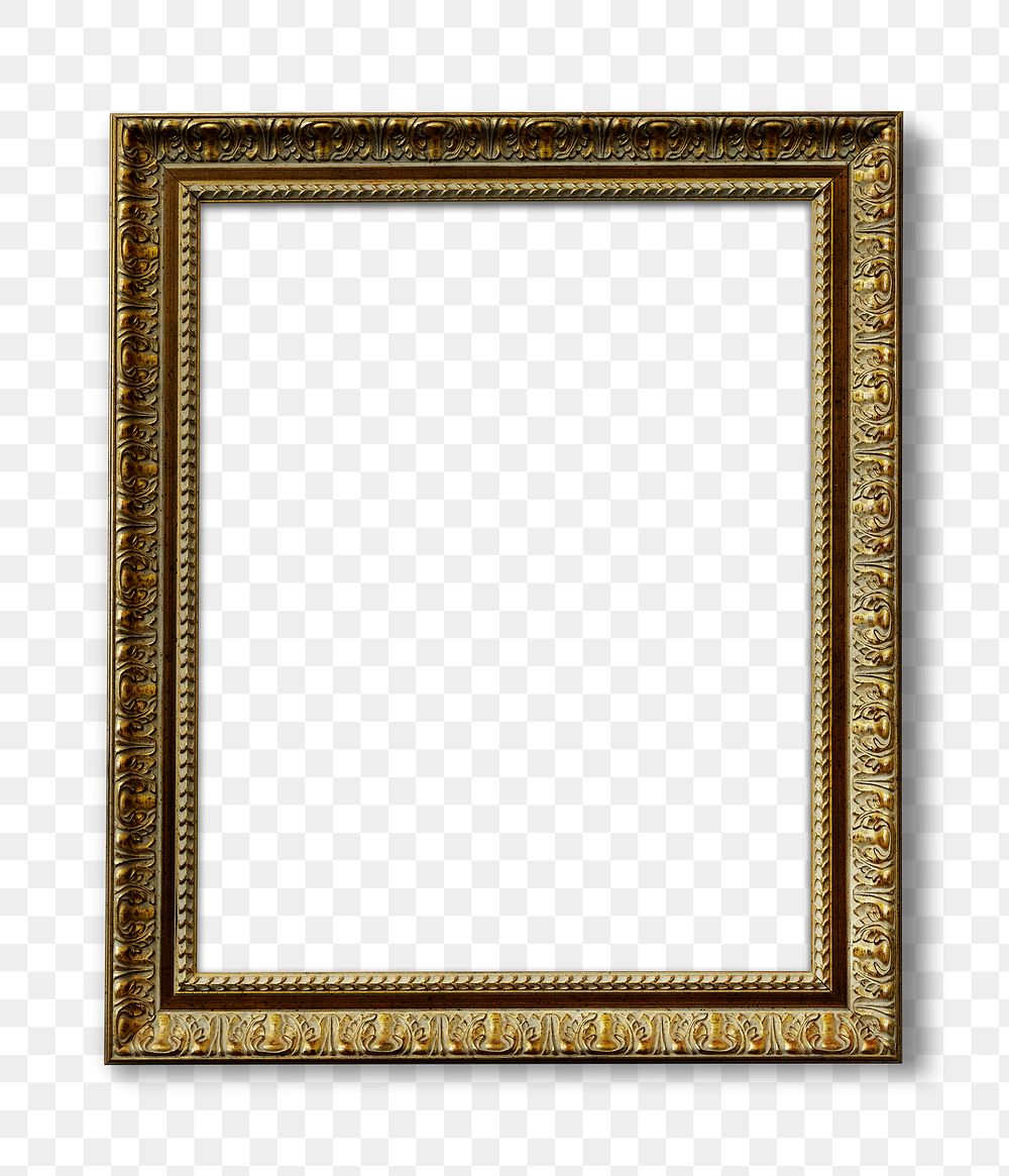 Gold picture frame transparent png | Free PNG - rawpixel